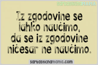 Iz zgodovine se naučimo