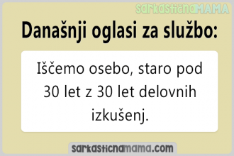 Oglasi za službo danes