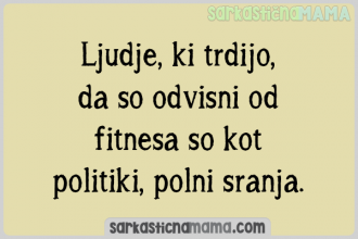 Ljudje, ki trdijo, da so odvisni od fitnesa